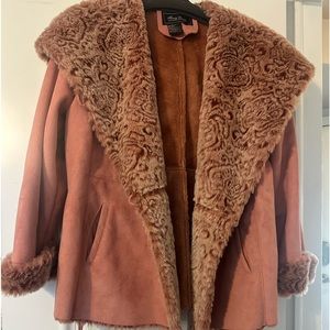 Terry Lewis Classic Luxuries suede coat size 1X